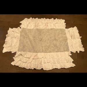 Cloud Island Ruffled Crib Skirt